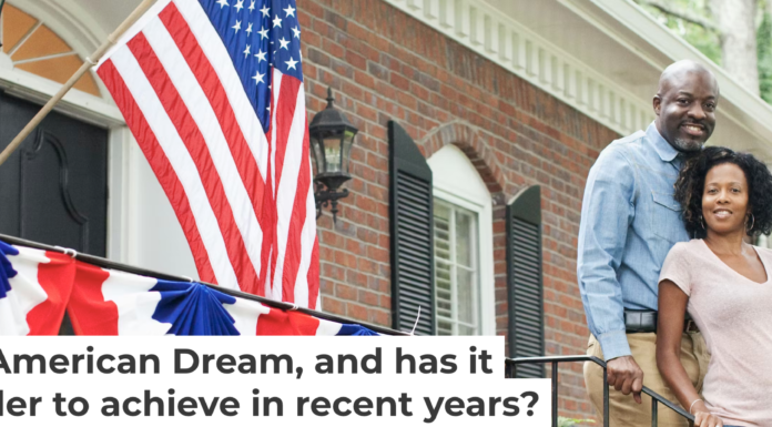 Homeownership, often considered key to the American Dream, is difficult to achieve for many families due to rising housing costs. Kingfisher Productions via Getty Images